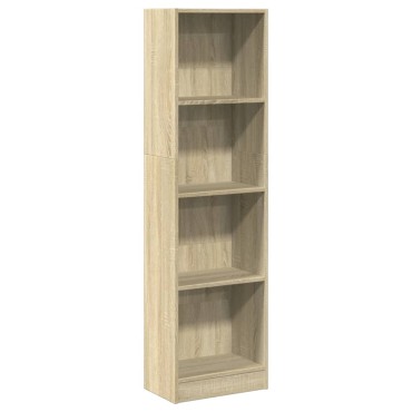 vidaXL Βιβλιοθήκη Sonoma Δρυς 40x24x143cm από Επεξεργασμένο Ξύλο 1 τεμ.