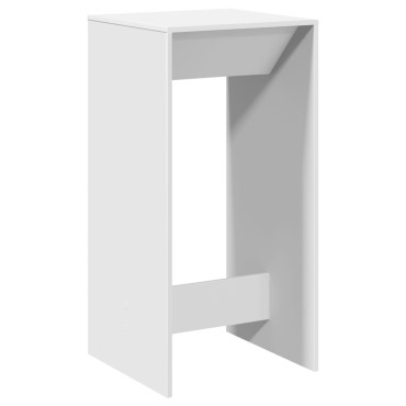 vidaXL Τραπέζι Μπαρ Λευκό 51x50x103,5cm Επεξ. Ξύλο 1 τεμ.