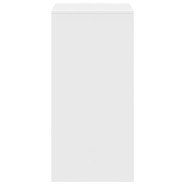vidaXL Τραπέζι Μπαρ Λευκό 51x50x103,5cm Επεξ. Ξύλο 1 τεμ.