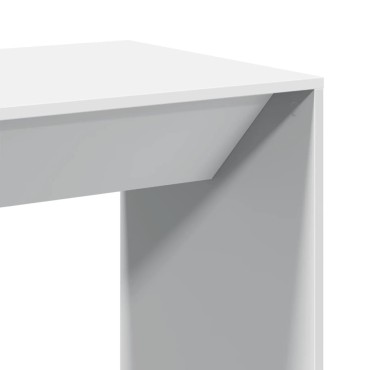 vidaXL Τραπέζι Μπαρ Λευκό 51x50x103,5cm Επεξ. Ξύλο 1 τεμ.