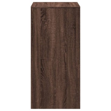 vidaXL Τραπέζι Μπαρ Καφέ Δρυς 51x50x103,5cm Επεξ. Ξύλο 1 τεμ.