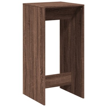 vidaXL Τραπέζι Μπαρ Καφέ Δρυς 51x50x103,5cm Επεξ. Ξύλο 1 τεμ.