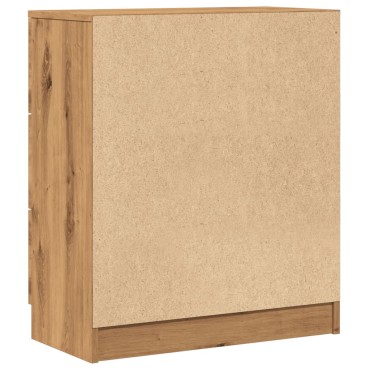 vidaXL Μπουφές Αρτισιανή Δρυς 60x30x70cm από Επεξεργασμένο Ξύλο 1 τεμ.