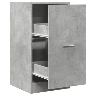 vidaXL Συρταριέρα Γενικής Χρήσης Γκρι Σκυρ. 40x41x77,5cm Επεξ. Ξύλο 1 τεμ.