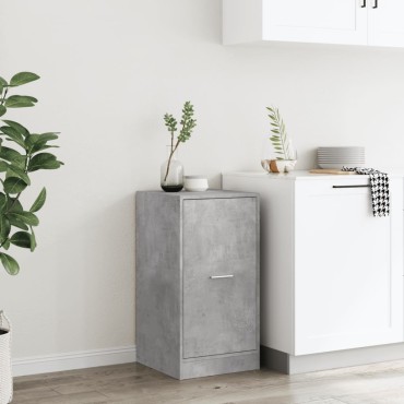 vidaXL Συρταριέρα Γενικής Χρήσης Γκρι Σκυρ. 40x41x77,5cm Επεξ. Ξύλο 1 τεμ.