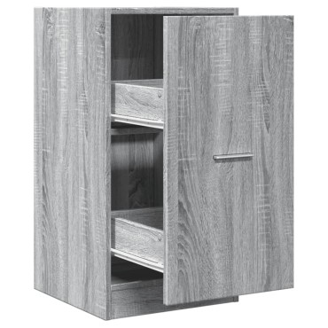 vidaXL Συρταριέρα Γενικής Χρήσης Γκρι Sonoma 40x41x77,5cm Επεξ. Ξύλο 1 τεμ.