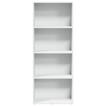 vidaXL Βιβλιοθήκη Λευκή 60x30x152cm από Επεξεργασμένο Ξύλο 1 τεμ.