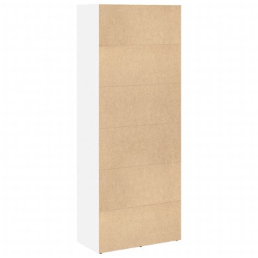 vidaXL Βιβλιοθήκη Λευκή 60x30x152cm από Επεξεργασμένο Ξύλο 1 τεμ.