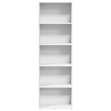 vidaXL Βιβλιοθήκη Λευκή 60x30x189cm από Επεξεργασμένο Ξύλο 1 τεμ.