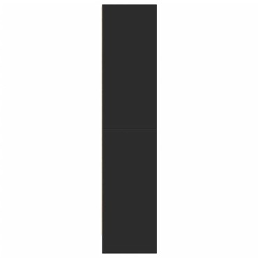 vidaXL Βιβλιοθήκη Μαύρη 60x24x109cm από Επεξεργασμένο Ξύλο 1 τεμ.