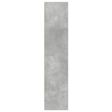 vidaXL Βιβλιοθήκη Γκρι Σκυροδέματος 60x24x109cm Επεξεργ. Ξύλο 1 τεμ.