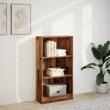 vidaXL Βιβλιοθήκη Όψη Παλαιού Ξύλου 60x24x109cm Επεξεργασμένο Ξύλο 1 τεμ.