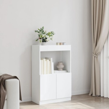 vidaXL Ντουλάπι Λευκό 63x33x100cm από Επεξεργασμένο Ξύλο 1 τεμ.