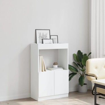 vidaXL Ντουλάπι Λευκό 63x33x100cm από Επεξεργασμένο Ξύλο 1 τεμ.