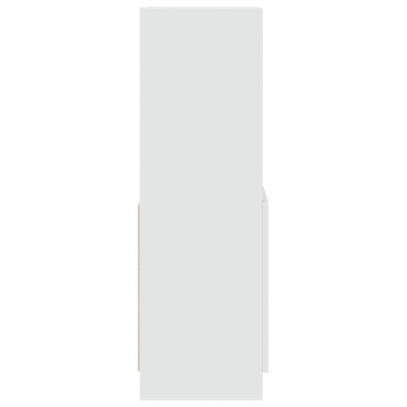 vidaXL Ντουλάπι Λευκό 63x33x100cm από Επεξεργασμένο Ξύλο 1 τεμ.
