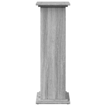 vidaXL Βάση Οθόνης με Αποθ. Γκρι Sonoma 31x30x90 εκ Επεξεργασμένο Ξύλο