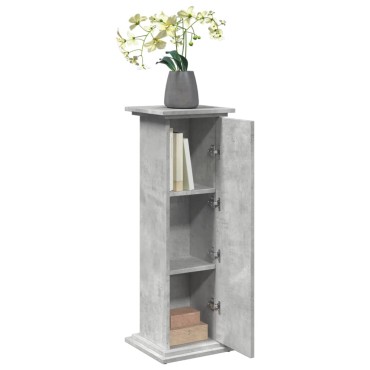 vidaXL Βάση Οθόνης με Αποθ. Γκρι Σκυρ. 31x30x90 εκ. Επεξεργασμένο Ξύλο