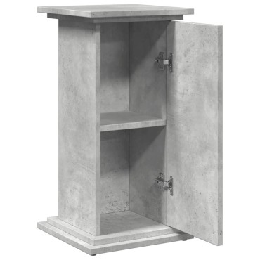 vidaXL Βάση Οθόνης με Αποθ. Γκρι Σκυρ. 31x30x60 εκ. Επεξεργ. Ξύλο