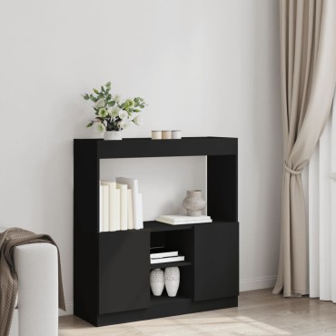 vidaXL Ντουλάπι Μαύρο 92x33x100cm από Επεξεργασμένο Ξύλο 1 τεμ.