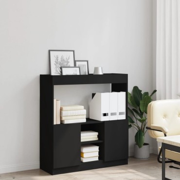 vidaXL Ντουλάπι Μαύρο 92x33x100cm από Επεξεργασμένο Ξύλο 1 τεμ.