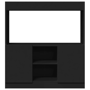 vidaXL Ντουλάπι Μαύρο 92x33x100cm από Επεξεργασμένο Ξύλο 1 τεμ.