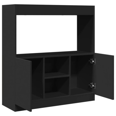 vidaXL Ντουλάπι Μαύρο 92x33x100cm από Επεξεργασμένο Ξύλο 1 τεμ.