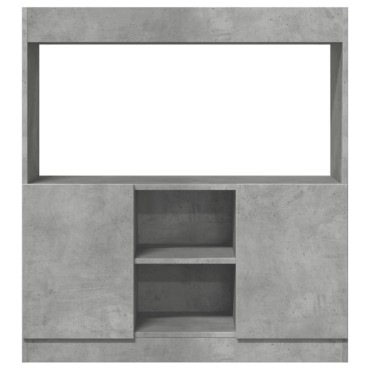vidaXL Ντουλάπι Γκρι Σκυρ. 92x33x100cm από Επεξεργασμένο Ξύλο 1 τεμ.