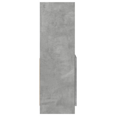 vidaXL Ντουλάπι Γκρι Σκυρ. 92x33x100cm από Επεξεργασμένο Ξύλο 1 τεμ.