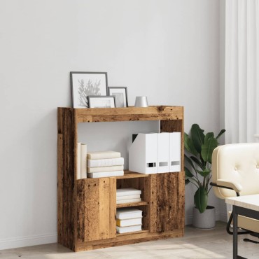 vidaXL Ντουλάπι Όψη Παλαιού Ξύλου 92x33x100cm Επεξεργασμένο Ξύλο 1 τεμ.