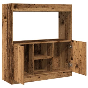 vidaXL Ντουλάπι Όψη Παλαιού Ξύλου 92x33x100cm Επεξεργασμένο Ξύλο 1 τεμ.
