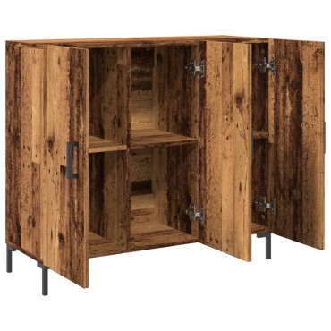 vidaXL Ντουλάπι Παλαιό Ξύλο 90x34x80cm από Επεξεργασμένο Ξύλο 1 τεμ.