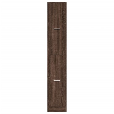 vidaXL Συρταριέρα Γενικής Χρήσης Καφέ Δρυς 30x41x174,5cm Επεξ. Ξύλο 1 τεμ.