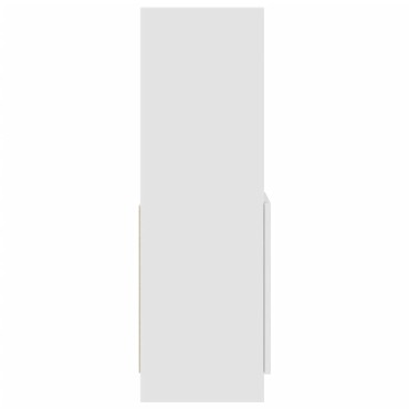 vidaXL Ντουλάπι Λευκό 92x33x100cm από Επεξεργασμένο Ξύλο 1 τεμ.