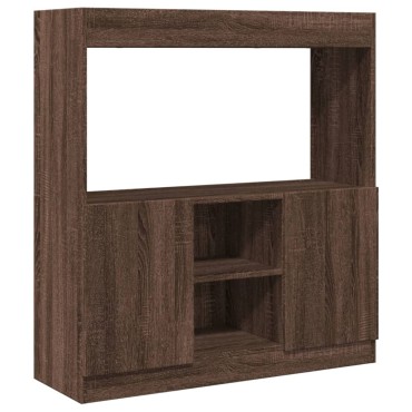 vidaXL Ντουλάπι Καφέ Δρυς 92x33x100cm από Επεξεργασμένο Ξύλο 1 τεμ.
