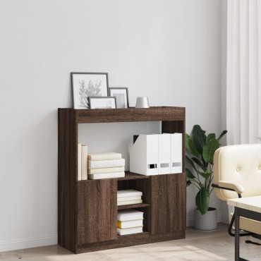 vidaXL Ντουλάπι Καφέ Δρυς 92x33x100cm από Επεξεργασμένο Ξύλο 1 τεμ.
