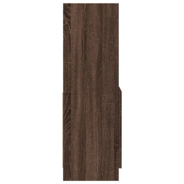 vidaXL Ντουλάπι Καφέ Δρυς 92x33x100cm από Επεξεργασμένο Ξύλο 1 τεμ.