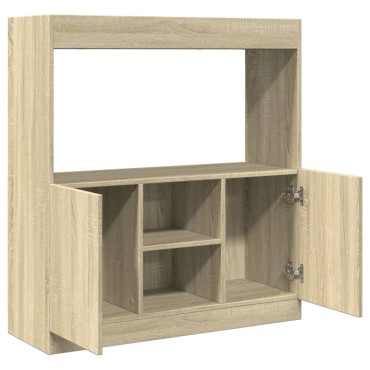 vidaXL Ντουλάπι Sonoma Δρυς 92x33x100cm από Επεξεργασμένο Ξύλο 1 τεμ.