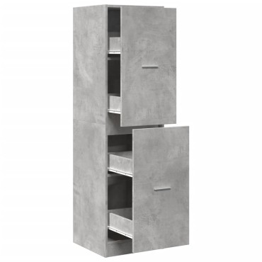 vidaXL Συρταριέρα Γενικής Χρήσης Γκρι Σκυρ.40x41x144,5cm Επεξ. Ξύλο 1 τεμ.