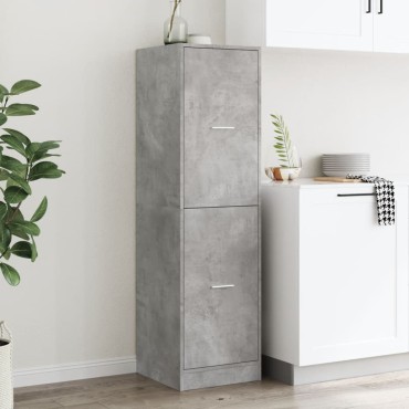 vidaXL Συρταριέρα Γενικής Χρήσης Γκρι Σκυρ.40x41x144,5cm Επεξ. Ξύλο 1 τεμ.