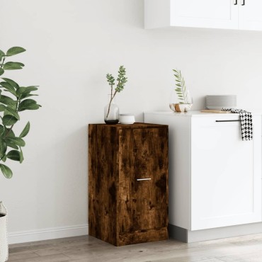 vidaXL Συρταριέρα Γενικής Χρήσης Καπνιστή Δρυς 40x41x77,5 Επεξ. Ξύλο 40x41x77,5cm 1 τεμ.