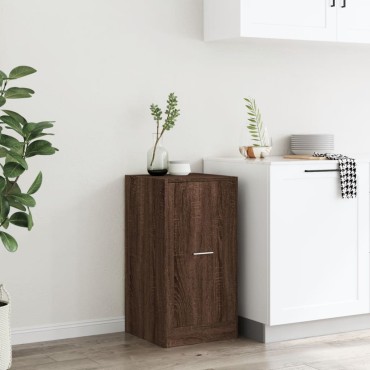 vidaXL Συρταριέρα Γενικής Χρήσης Καφέ Δρυς 40x41x77,5cm Επεξ. Ξύλο 1 τεμ.