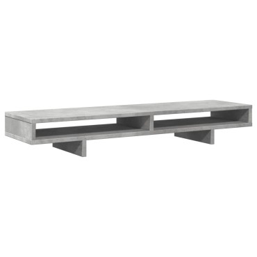 vidaXL Βάση Οθόνης Γκρι Σκυρ. 100x27x15 εκ. Επεξεργ. Ξύλο