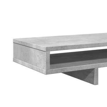 vidaXL Βάση Οθόνης Γκρι Σκυρ. 100x27x15 εκ. Επεξεργ. Ξύλο