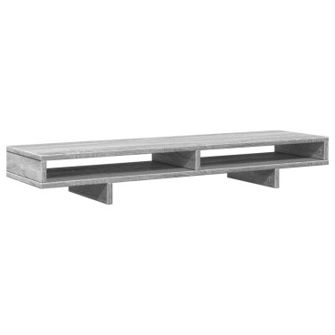 vidaXL Βάση Οθόνης Γκρι Sonoma 100x27x15 εκ. Επεξεργ. Ξύλο