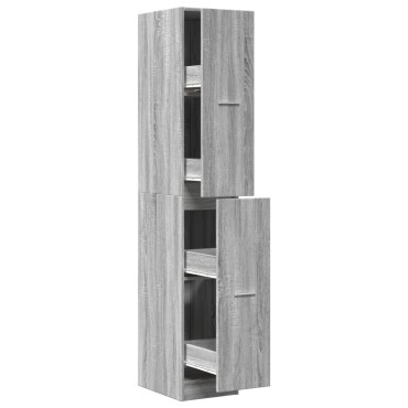 vidaXL Συρταριέρα Γενικής Χρήσης Γκρι Sonoma 30x41x174,5cmΕπεξ. Ξύλο 1 τεμ.