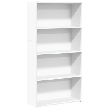 vidaXL Βιβλιοθήκη Λευκή 80x30x152cm από Επεξεργασμένο Ξύλο 1 τεμ.