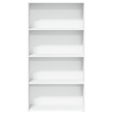 vidaXL Βιβλιοθήκη Λευκή 80x30x152cm από Επεξεργασμένο Ξύλο 1 τεμ.