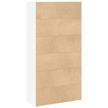 vidaXL Βιβλιοθήκη Λευκή 80x30x152cm από Επεξεργασμένο Ξύλο 1 τεμ.