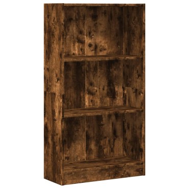 vidaXL Βιβλιοθήκη Καπνιστή Δρυς 60x24x109cm από Επεξεργασμένο Ξύλο 1 τεμ.