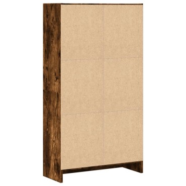 vidaXL Βιβλιοθήκη Καπνιστή Δρυς 60x24x109cm από Επεξεργασμένο Ξύλο 1 τεμ.